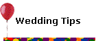 Wedding Tips